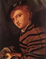 Hombre joven con libro 1525 Renacimiento Lorenzo Lotto
